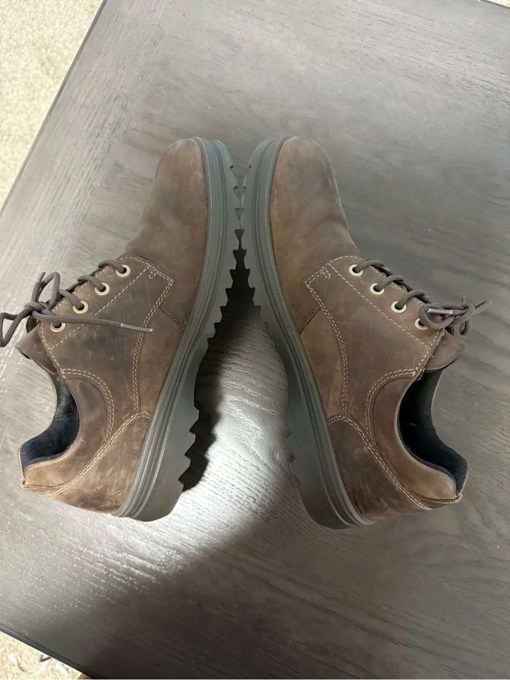 ECCO Men’s Gore-Tex Waterproof Leather Oxford Shoes Brown‎ Lace-Up Size US 9,5